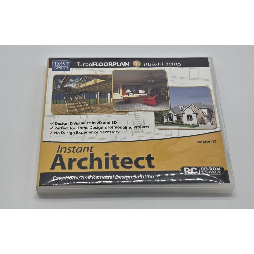IMSI Instant Architect CD-ROM Software for Windows 98 Me 2000 NT4 XP Home Design
